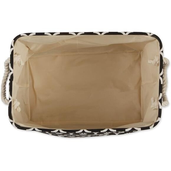 Pet Storage Collection Lattice Paw Print, Small Rectangle, Black - Picture 3 of 7